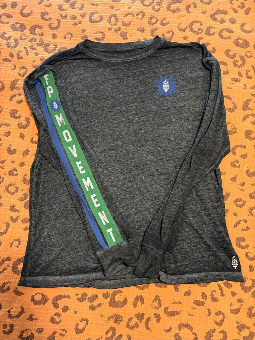 FP Movement Long-Sleeve Shirt - Dark Gray/Green